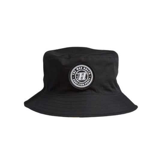 The Mad Hueys H Series Reversible Bucket Hat - Black