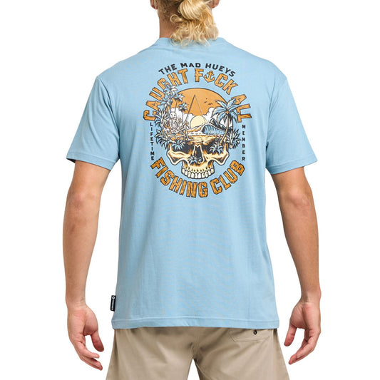 The Mad Hueys Caught FK All Island Short Sleeve Tee - Steel Blue