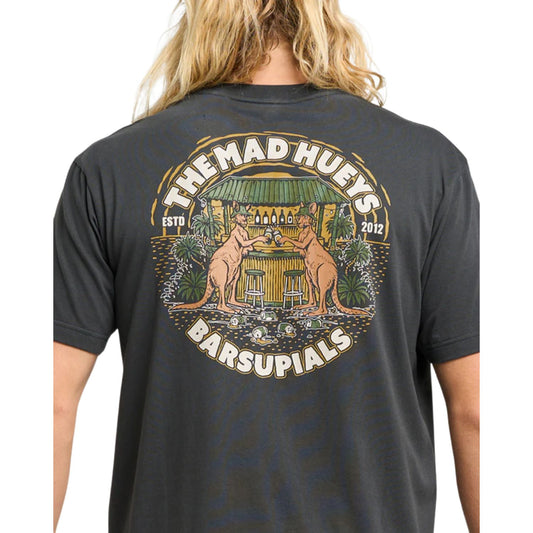 The Mad Hueys Barsupials Short Sleeve Tee - Vintage Black