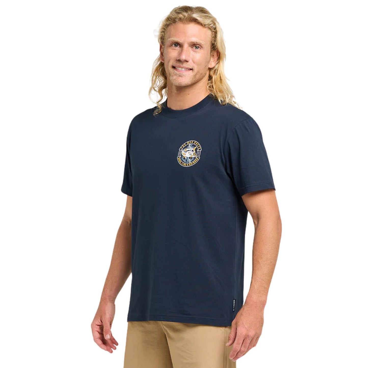 The Mad Hueys Hooked Cuda Short Sleeve Tee - Navy