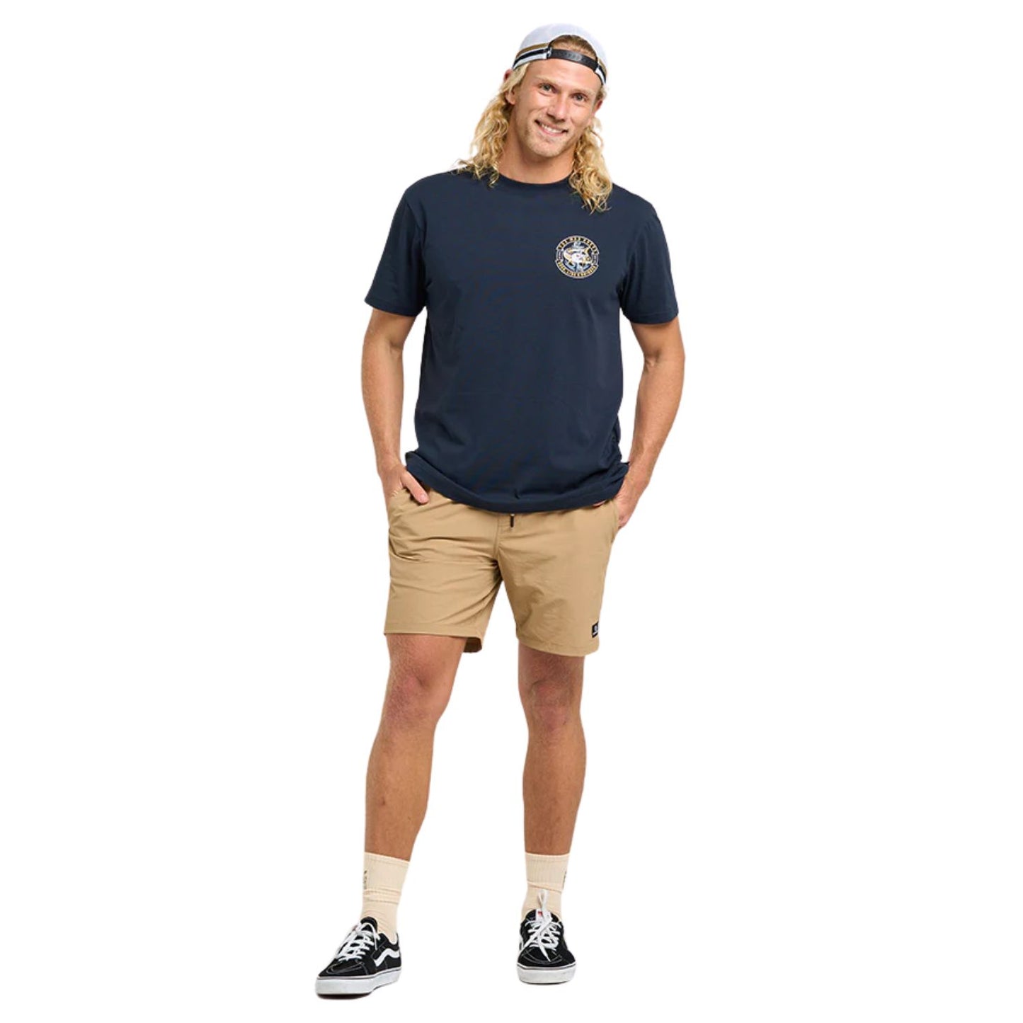 The Mad Hueys Hooked Cuda Short Sleeve Tee - Navy