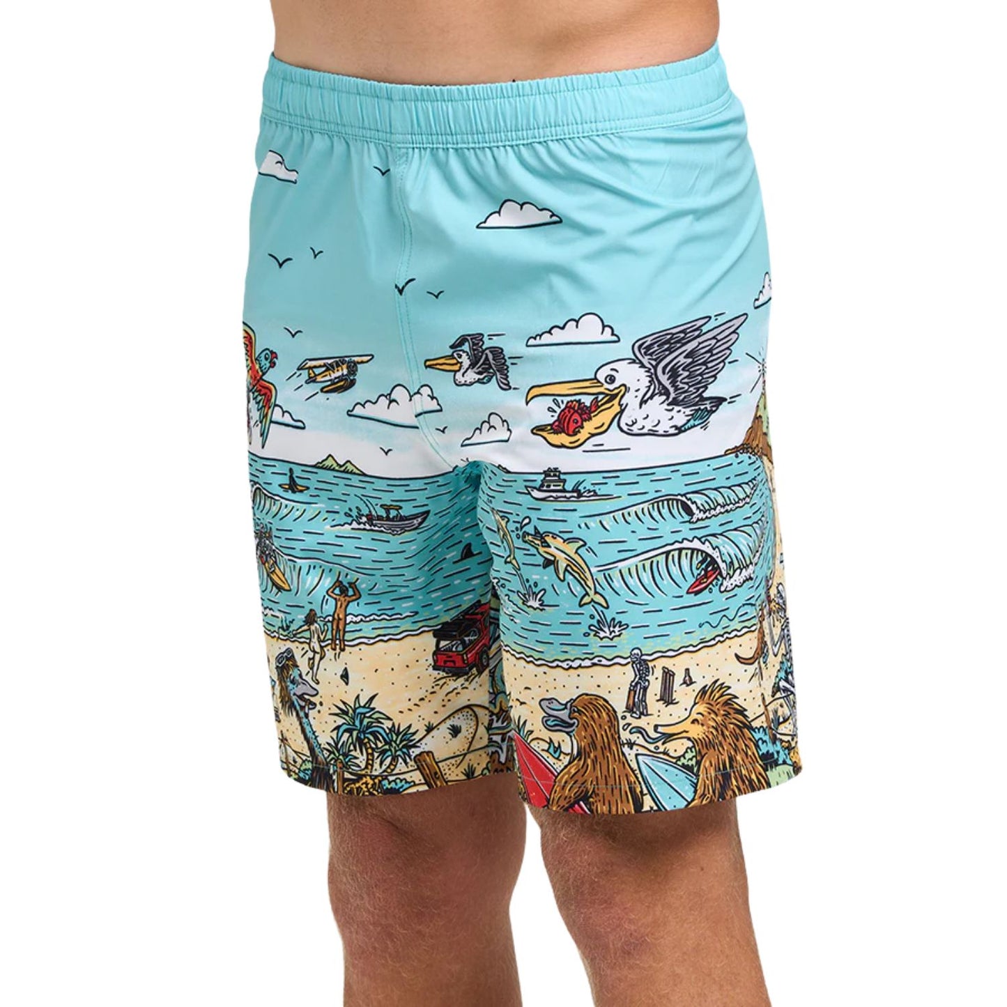 The Mad Hueys OZ Straya 18 Swim Volley -  Aqua