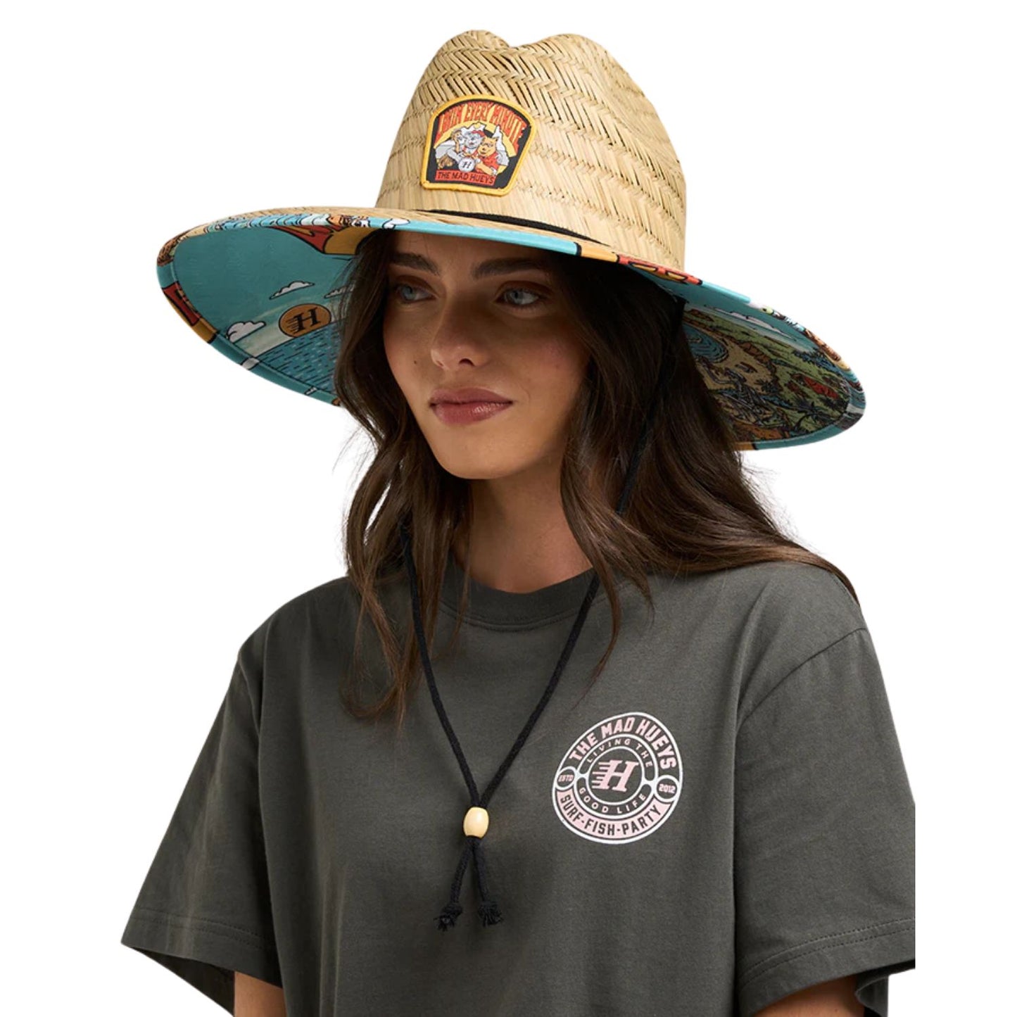 The Mad Hueys OZ Straya Straw Hat - Natural
