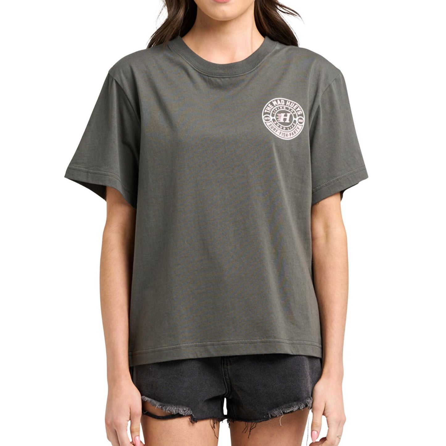The Mad Hueys Hueys Good Life Women's S/S Tee - Charcoal