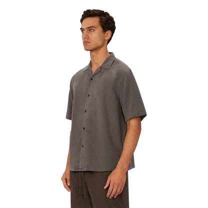 Industrie The Washed Menorca S/S Shirt - Gunmetal