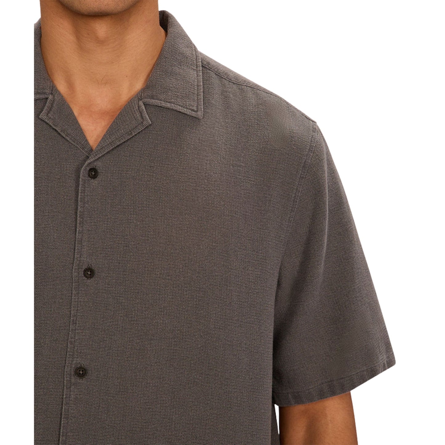 Industrie The Washed Menorca S/S Shirt - Gunmetal
