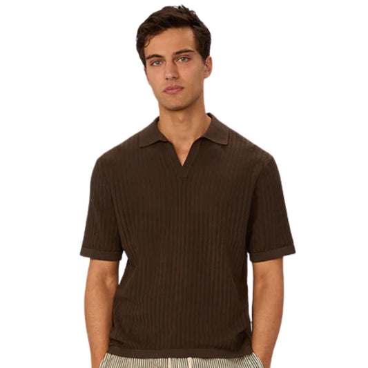 Industrie The Poolside Polo - Dark Teak