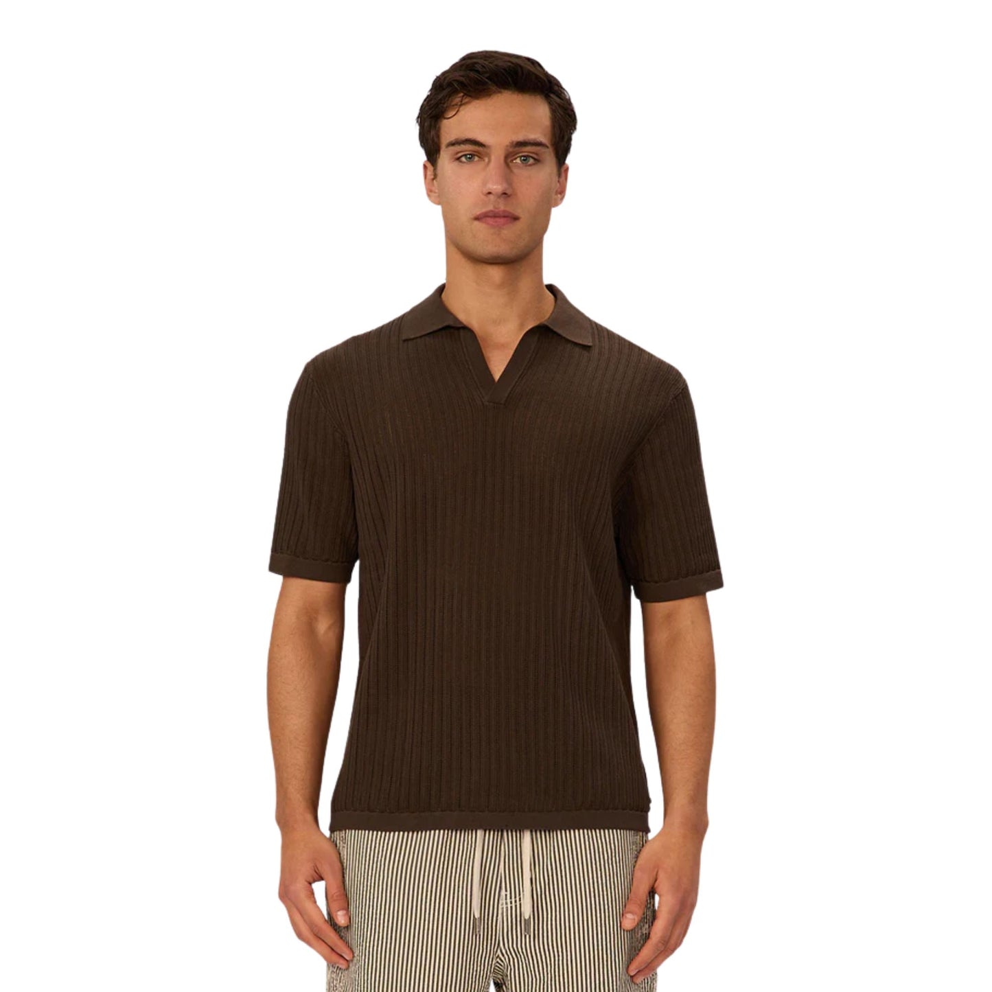 Industrie The Poolside Polo - Dark Teak