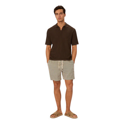 Industrie The Poolside Polo - Dark Teak