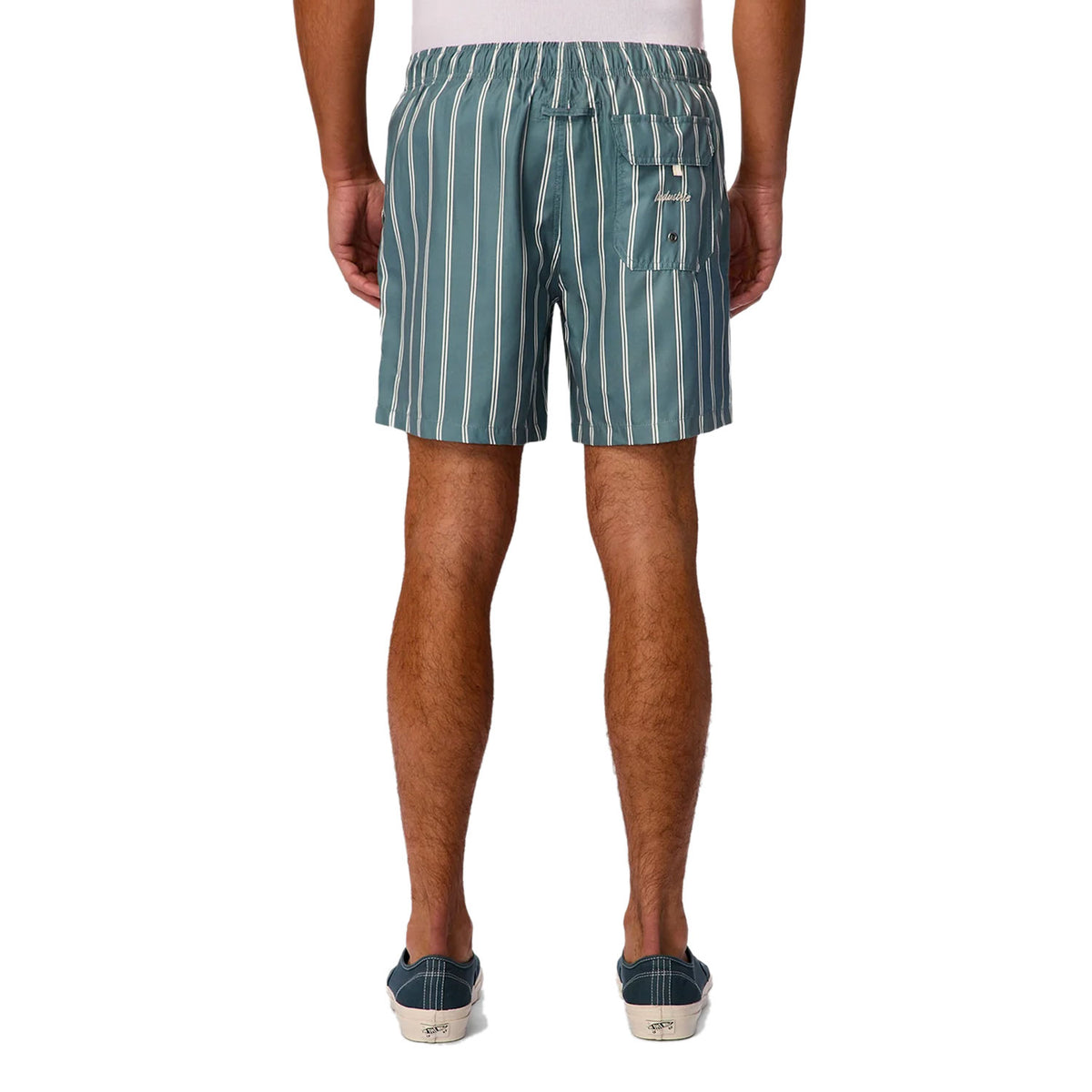 Industrie The Posada Swim Short - Faded Teal/White