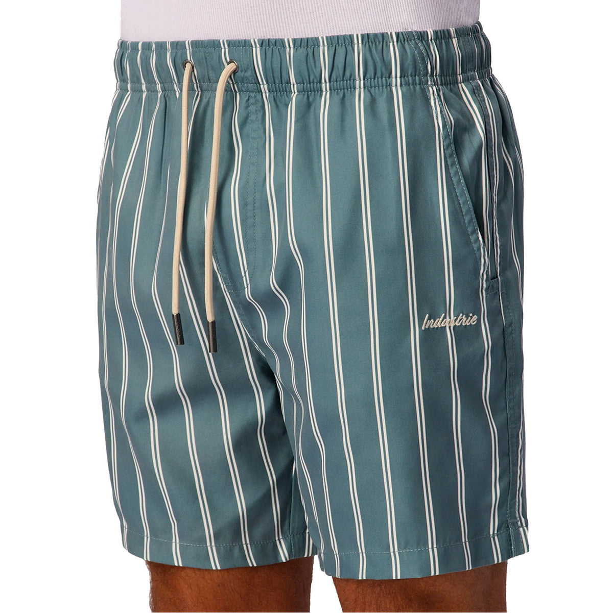 Industrie The Posada Swim Short - Faded Teal/White