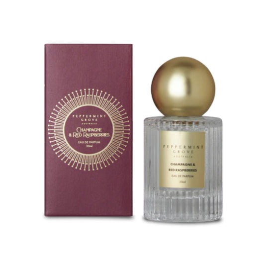 Peppermint Grove Fragrances Eau de Parfum 30ml - Champaigne & Raspberries