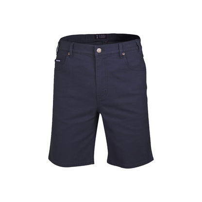 Pilbara Men's Cotton Stretch Jean Shorts - Ink Navy