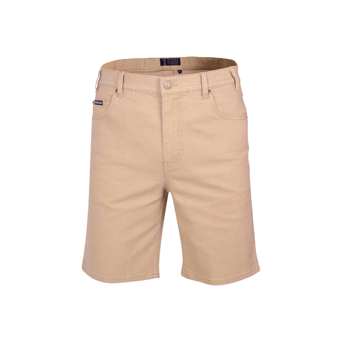 Pilbara Men's Cotton Stretch Jean Shorts - Wheat