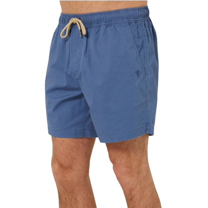 Pilbara Men's Cotton Stretch Walk Shorts-Copen Blue