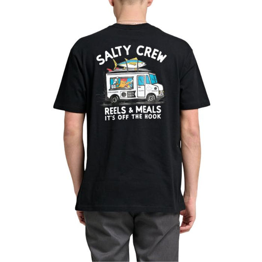 Salty Crew Reels & Meals Premium S/S Tee - Black