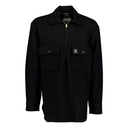 Swanndri Men's Ranger Wool Zip Front Bushshirt -  Black