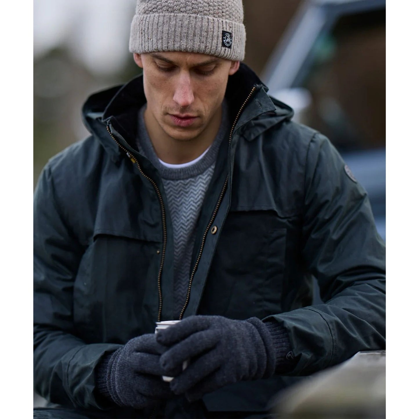 Swanndri Finger Glove - Charcoal Marle