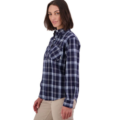 Swanndri Women's Barn Shirt - Cerulean Blue