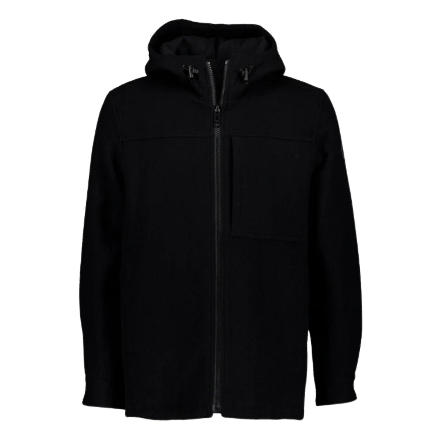 Swanndri Hudson Wool Hoodie -  Black