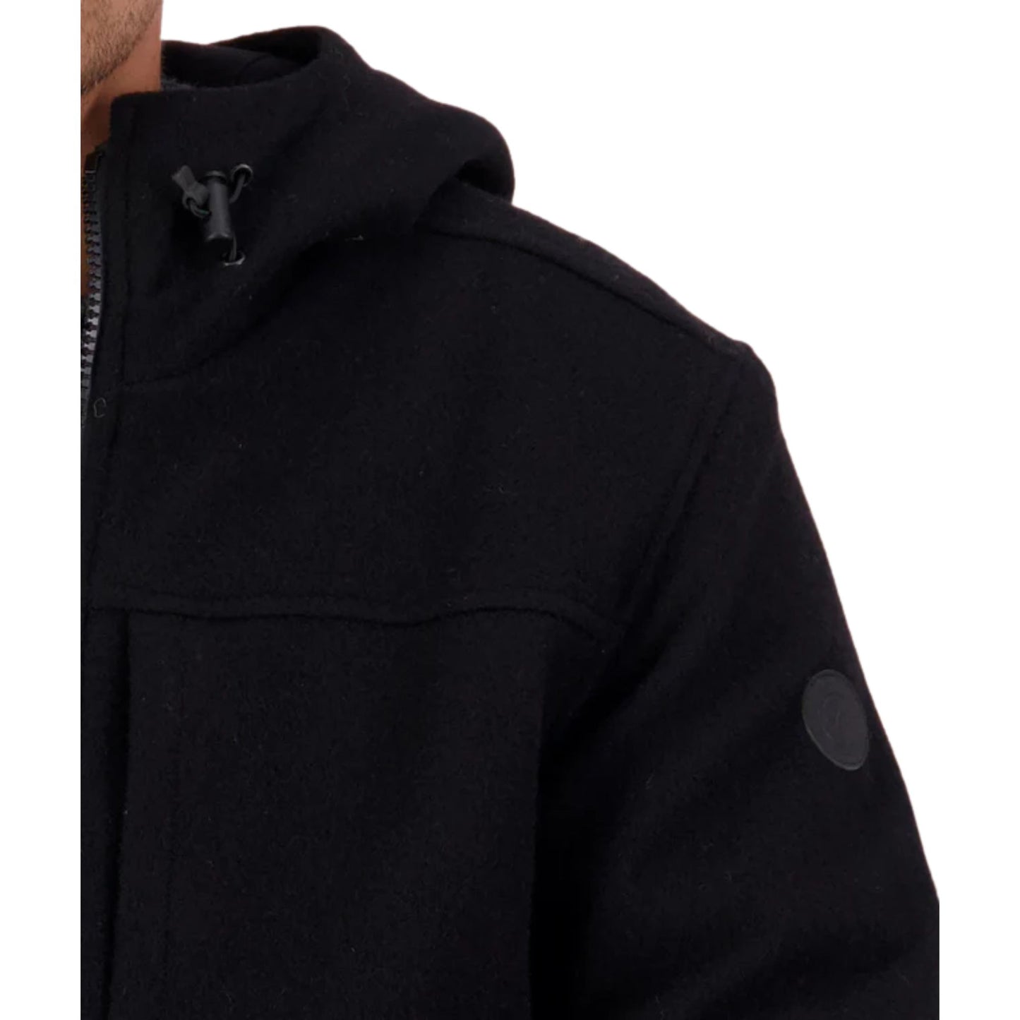 Swanndri Hudson Wool Hoodie -  Black