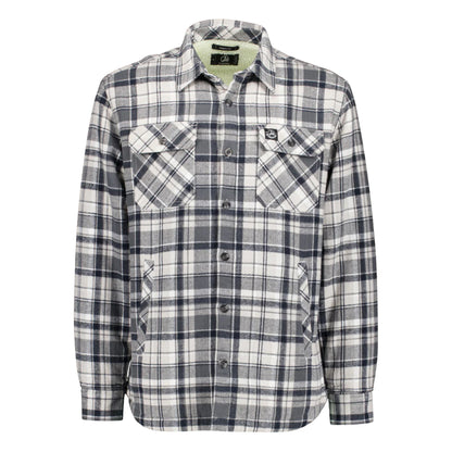 Swanndri Men's Morven Sherpa L/S Shirt -   Dark Shadow/Grey Check