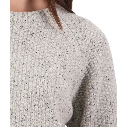 Swanndri Women's Lyttleton Waffle Crew - Mid Grey Marle