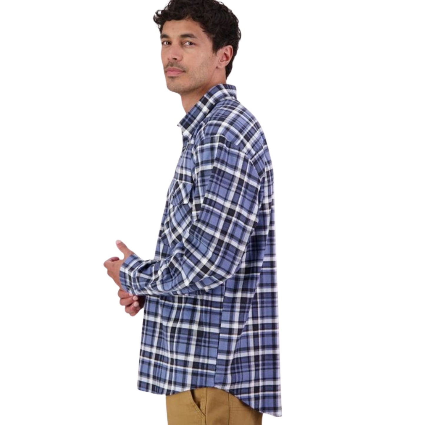 Swanndri Men's Egmont L/S Shirt - Mid Ocean