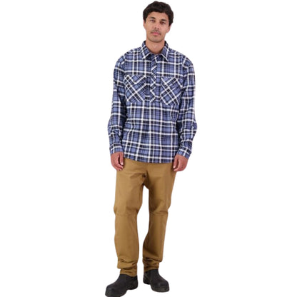 Swanndri Men's Egmont L/S Shirt - Mid Ocean