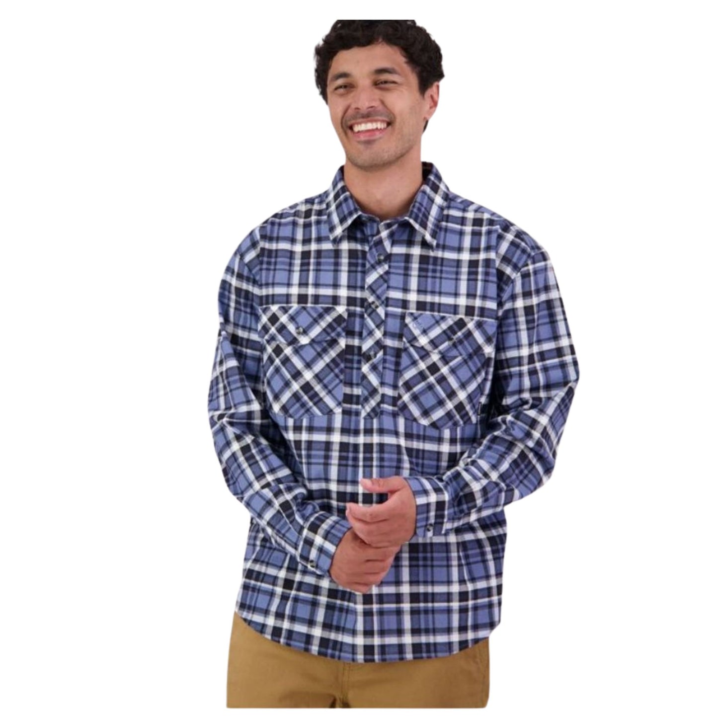 Swanndri Men's Egmont L/S Shirt - Mid Ocean