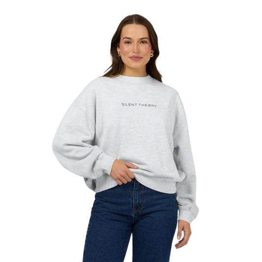 Silent Theory Logo Crew - Snow Marle