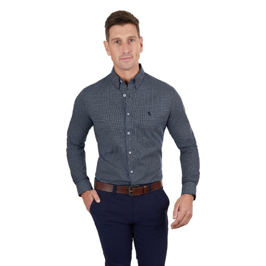 Thomas Cook Men's Cade Tailored L/S Shirt - Navy/Blue