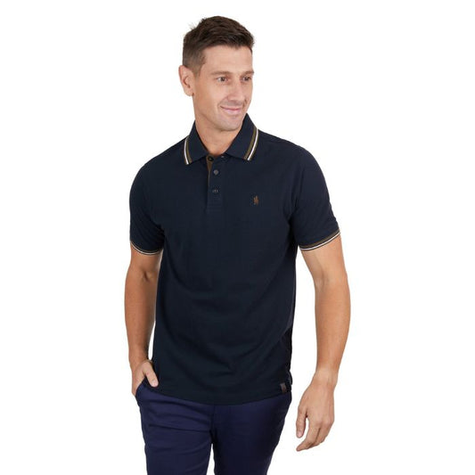 Thomas Cook Men's Logan Tailored S/S Polo - Navy