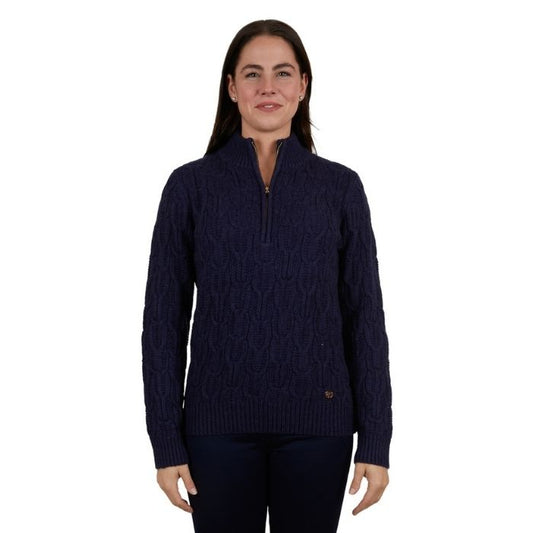 Thomas Cook Women’s Emilia 1/4 Zip Jumper - Navy