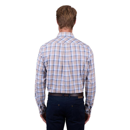 Thomas Cook Mens Jase 2PKT L/S Shirt - Navy/Tan
