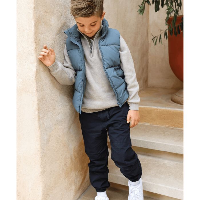 Indie Kids The New Chester Puffer Vest (8-14y.o) - Bay Blue