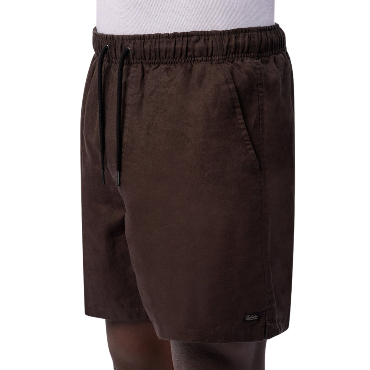 Industrie The Marina Linen Short - Liquor Rice