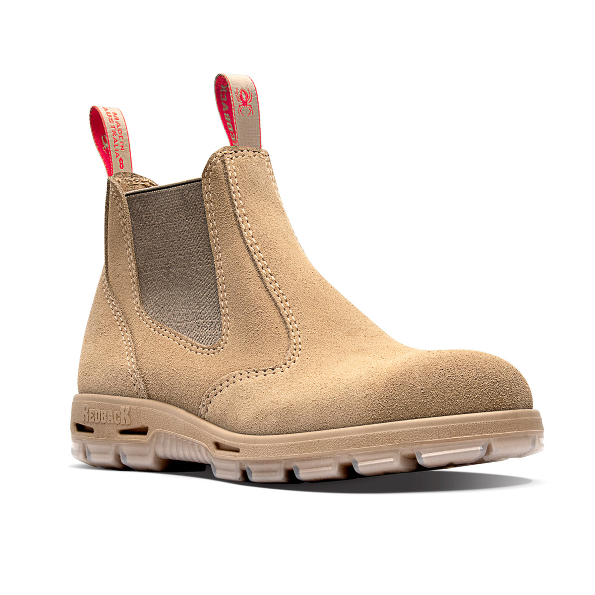 Redback Bobcat Slip On Non Safety Boot - Sand Suede