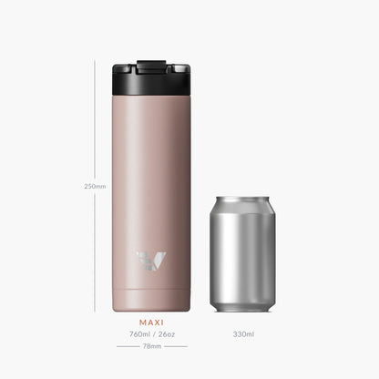 Evervessel Maxi Stainless Steel Insulated Water Bottle - Rose
