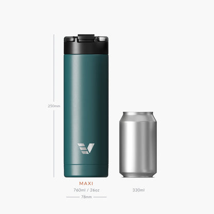 Evervessel Maxi Stainless Steel Insulated Water Bottle - Teal