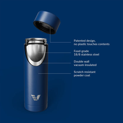 Evervessel Multi Insulated Bottle with Tea Infuser - Blue
