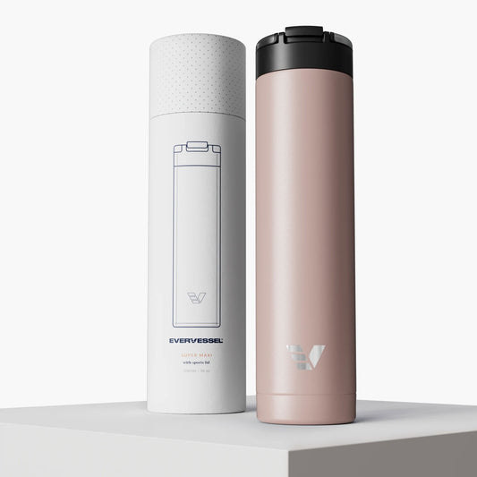Evervessel Super Maxi Stainless Steel Insulated Water Bottle - Rose