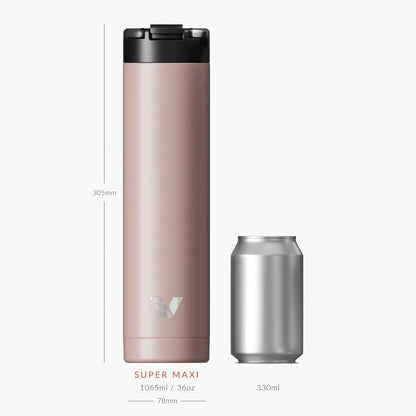 Evervessel Super Maxi Stainless Steel Insulated Water Bottle - Rose