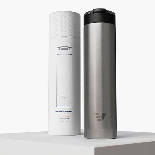 Evervessel Super Maxi Stainless Steel Insulated Water Bottle - Stainless