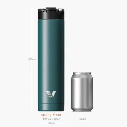 Evervessel Super Maxi Stainless Steel Insulated Water Bottle - Teal