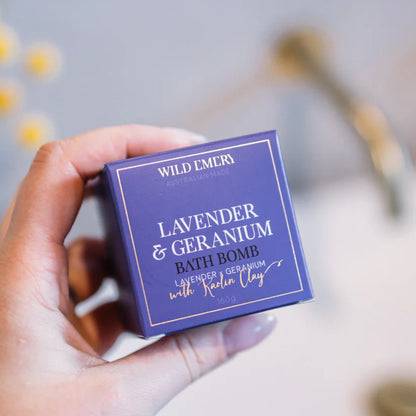 Wild Emery Cube Bath Bombs - Lavender & Geranium