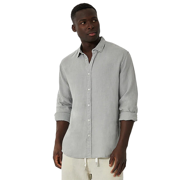 Industrie The Tennyson Linen L/S Shirt Lt Army LOD Store