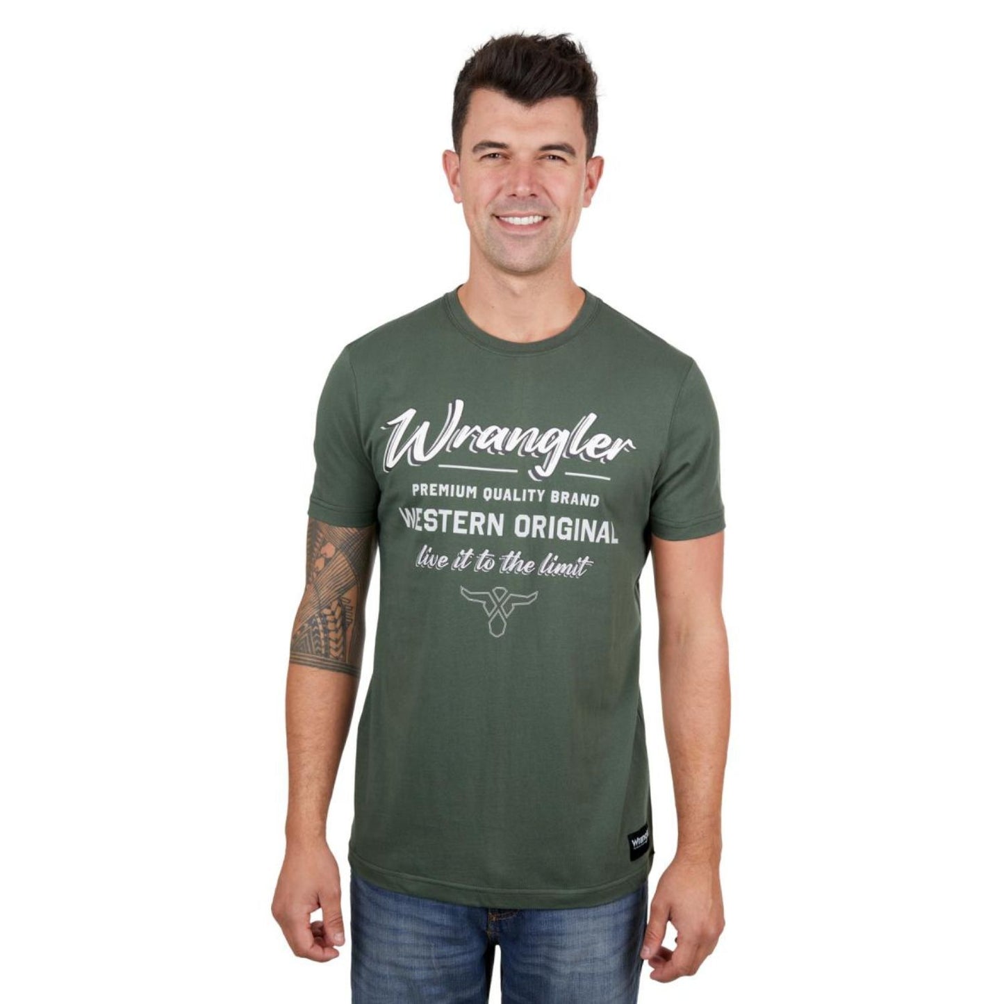 Wrangler Men's Ethan S/S Tee - Cypress