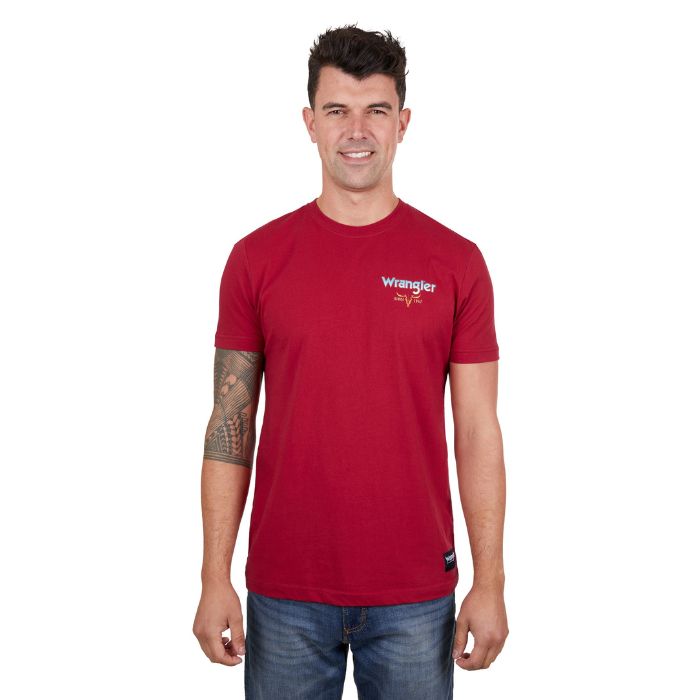 Wrangler Men's Beau S/S Tee - Red – LOD Store