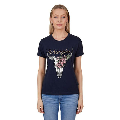 Wrangler Women's Donna S/S Tee - Navy